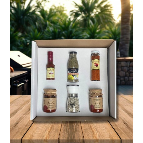 Dárkový mix omáček s pacifickou solí v mlýnku